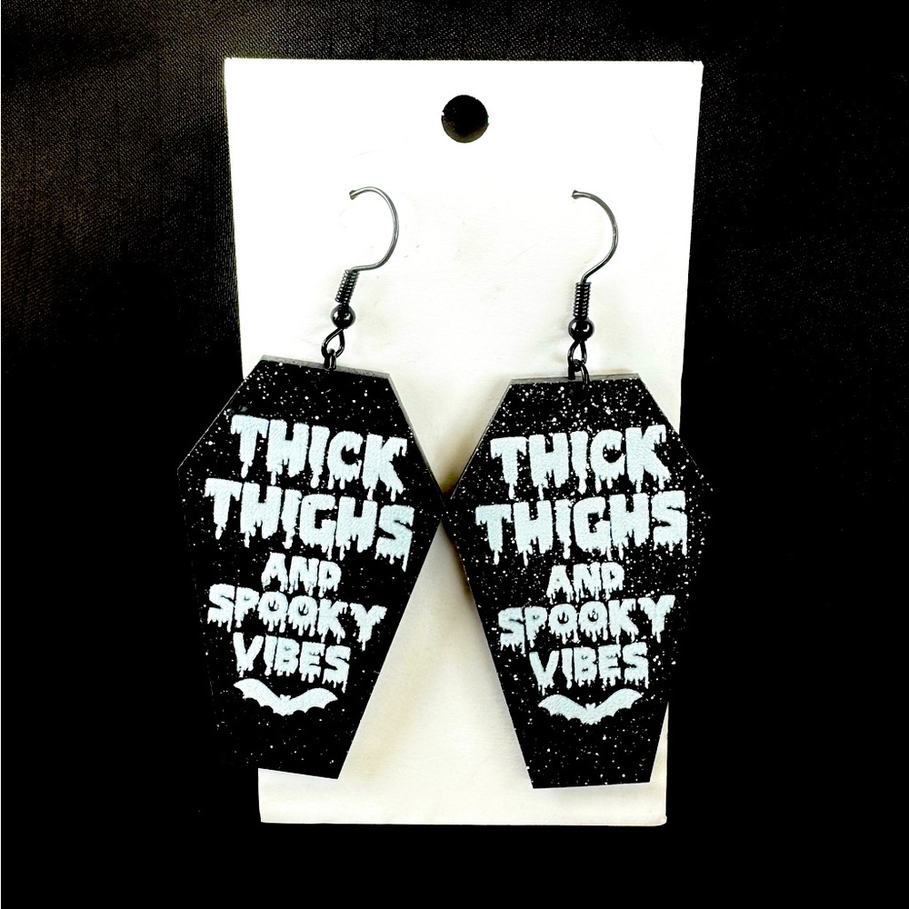 Thick thighs and Spooky Vibes Earrings